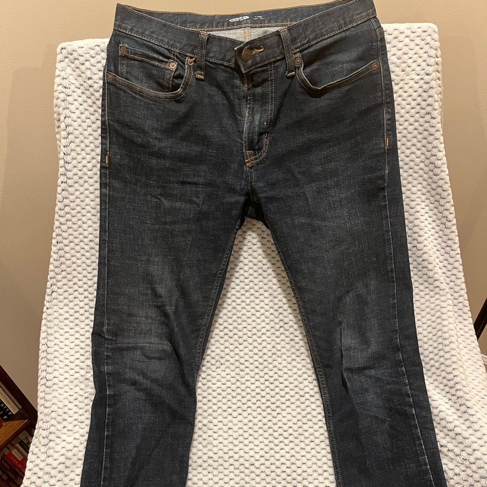 Old Navy Men's Dark Blue Skinny Jeans - Size 32/34